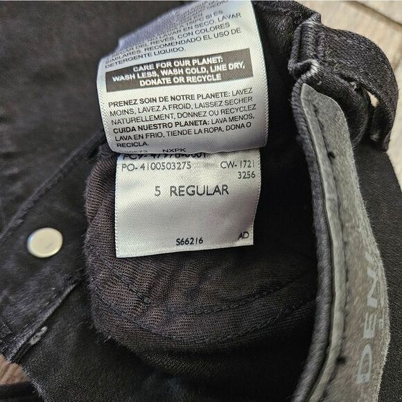 Denizen by Levi's Black Denim Jeans Size 5R - Picture 6 of 7